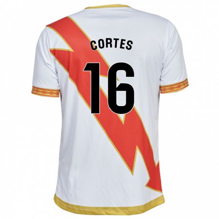 Kandiny Enfant Maillot José Cortés #16 Blanc Tenues Domicile 2023/24 T-Shirt