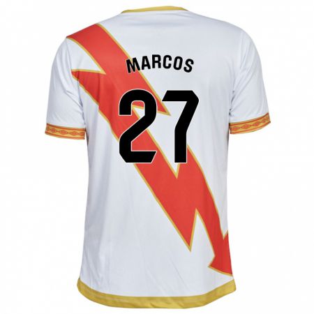 Kandiny Enfant Maillot Álvaro Marcos #27 Blanc Tenues Domicile 2023/24 T-Shirt