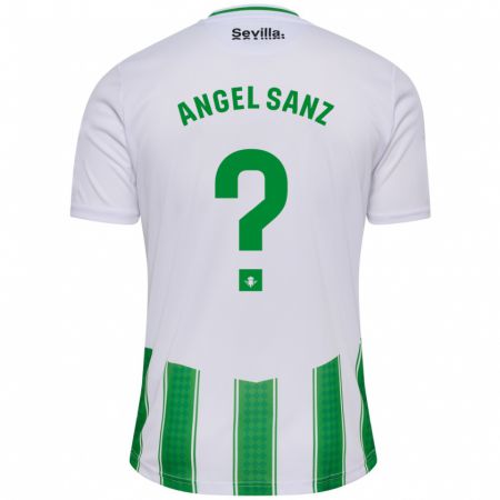 Kandiny Enfant Maillot Miguel Ángel Sanz #0 Blanc Tenues Domicile 2023/24 T-Shirt