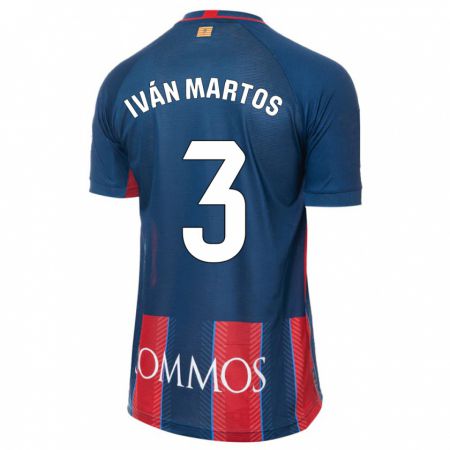 Kandiny Enfant Maillot Iván Martos #3 Marin Tenues Domicile 2023/24 T-Shirt