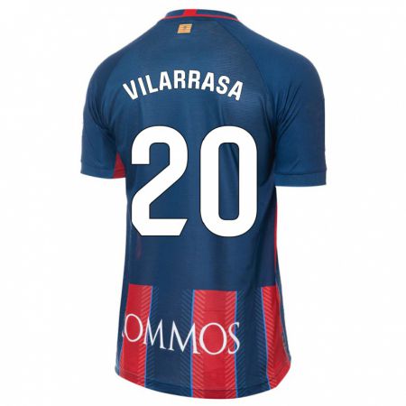 Kandiny Enfant Maillot Ignasi Vilarrasa #20 Marin Tenues Domicile 2023/24 T-Shirt