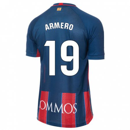 Kandiny Enfant Maillot Sergi Armero #19 Marin Tenues Domicile 2023/24 T-Shirt