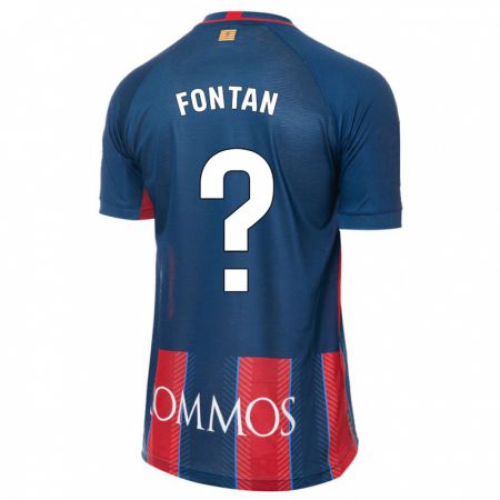 Kandiny Enfant Maillot Nico Fontán #0 Marin Tenues Domicile 2023/24 T-Shirt