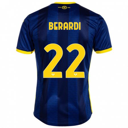 Kandiny Enfant Maillot Alessandro Berardi #22 Marin Tenues Domicile 2023/24 T-Shirt