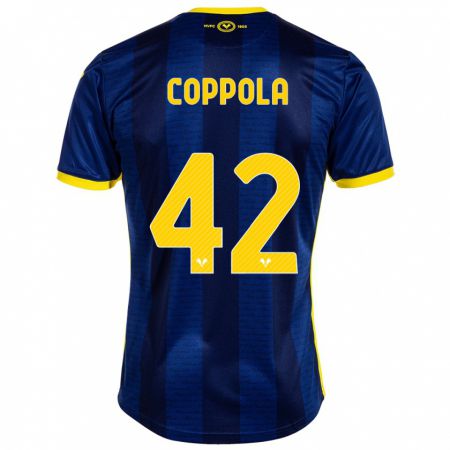 Kandiny Enfant Maillot Diego Coppola #42 Marin Tenues Domicile 2023/24 T-Shirt