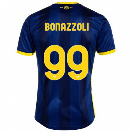 Kandiny Enfant Maillot Federico Bonazzoli #99 Marin Tenues Domicile 2023/24 T-Shirt