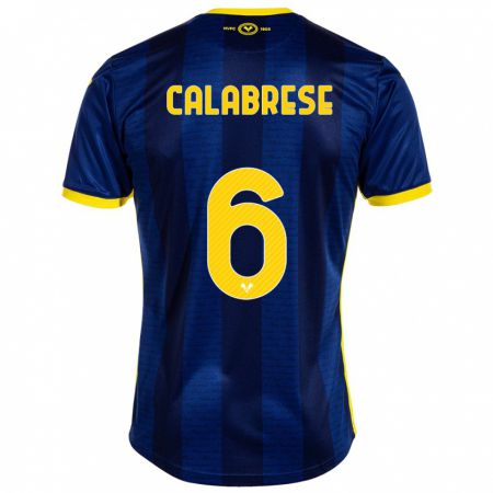 Kandiny Enfant Maillot Nicolò Calabrese #6 Marin Tenues Domicile 2023/24 T-Shirt