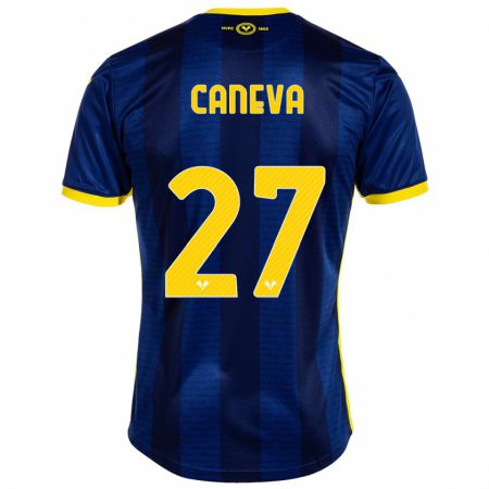 Kandiny Enfant Maillot Elia Caneva #27 Marin Tenues Domicile 2023/24 T-Shirt