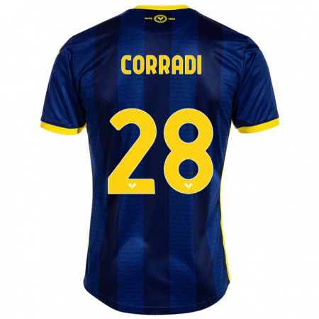 Kandiny Enfant Maillot Christian Corradi #28 Marin Tenues Domicile 2023/24 T-Shirt