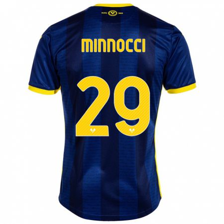 Kandiny Enfant Maillot Valerio Minnocci #29 Marin Tenues Domicile 2023/24 T-Shirt