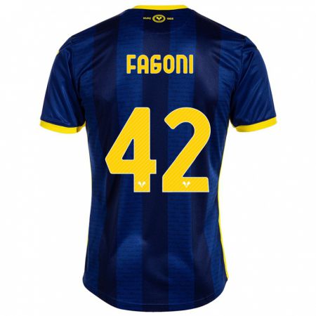 Kandiny Enfant Maillot Marco Fagoni #42 Marin Tenues Domicile 2023/24 T-Shirt