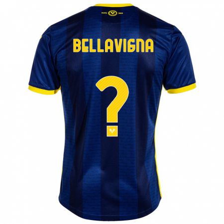 Kandiny Enfant Maillot Marco Bellavigna #0 Marin Tenues Domicile 2023/24 T-Shirt