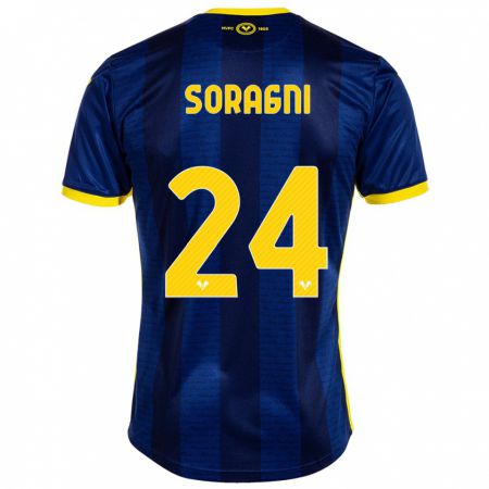 Kandiny Enfant Maillot Alberto Soragni #24 Marin Tenues Domicile 2023/24 T-Shirt