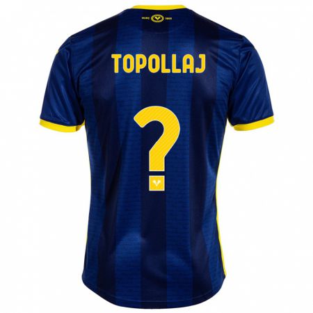 Kandiny Enfant Maillot Mark Topollaj #0 Marin Tenues Domicile 2023/24 T-Shirt