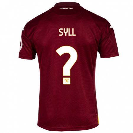 Kandiny Enfant Maillot Omar Syll #0 Rouge Foncé Tenues Domicile 2023/24 T-Shirt