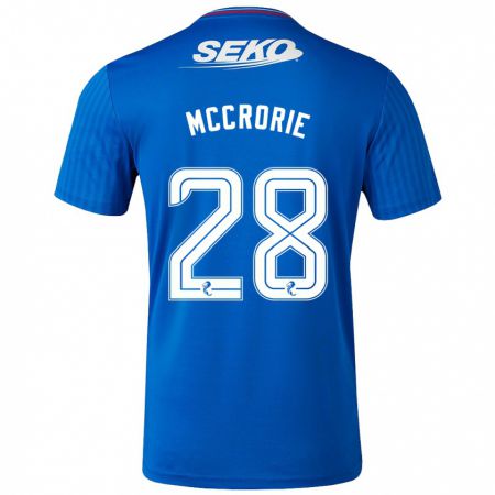 Kandiny Enfant Maillot Robby Mccrorie #28 Bleu Tenues Domicile 2023/24 T-Shirt