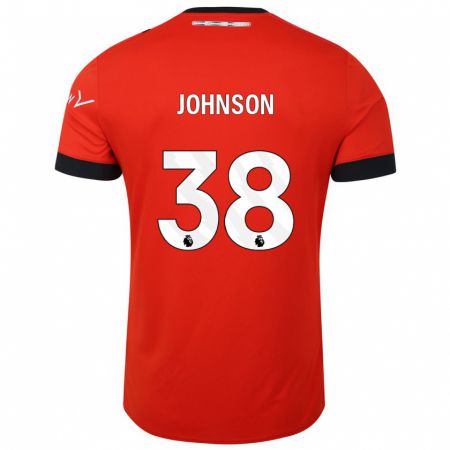 Kandiny Enfant Maillot Joe Johnson #38 Rouge Tenues Domicile 2023/24 T-Shirt