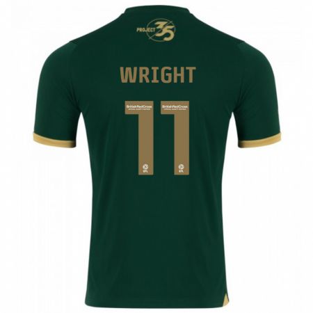 Kandiny Enfant Maillot Callum Wright #11 Vert Tenues Domicile 2023/24 T-Shirt