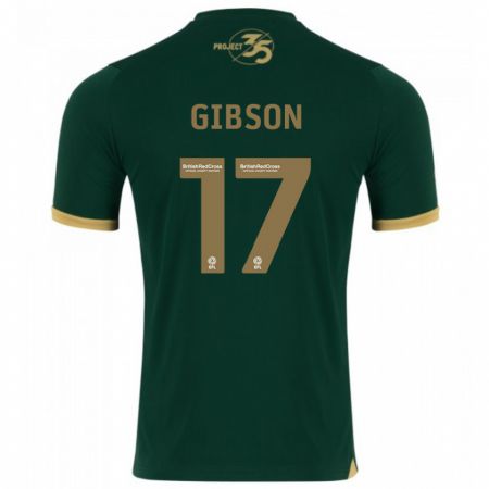 Kandiny Enfant Maillot Lewis Gibson #17 Vert Tenues Domicile 2023/24 T-Shirt