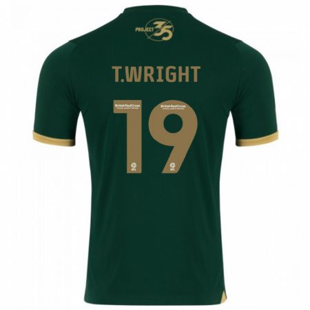 Kandiny Enfant Maillot Tyreik Wright #19 Vert Tenues Domicile 2023/24 T-Shirt