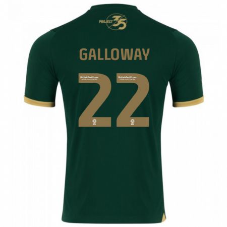 Kandiny Enfant Maillot Brendan Galloway #22 Vert Tenues Domicile 2023/24 T-Shirt