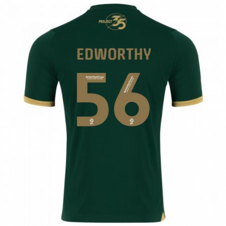 Kandiny Enfant Maillot Kieran Edworthy #56 Vert Tenues Domicile 2023/24 T-Shirt