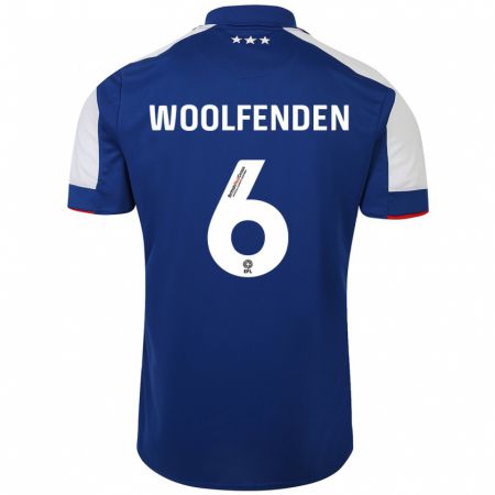 Kandiny Enfant Maillot Luke Woolfenden #6 Bleu Tenues Domicile 2023/24 T-Shirt