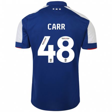 Kandiny Enfant Maillot Ryan Carr #48 Bleu Tenues Domicile 2023/24 T-Shirt