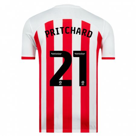 Kandiny Enfant Maillot Alex Pritchard #21 Blanc Tenues Domicile 2023/24 T-Shirt