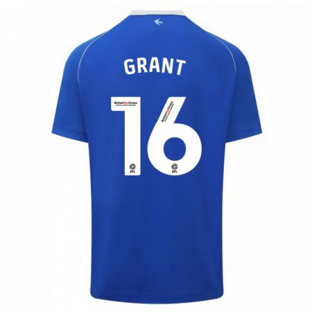 Kandiny Enfant Maillot Karlan Grant #16 Bleu Tenues Domicile 2023/24 T-Shirt