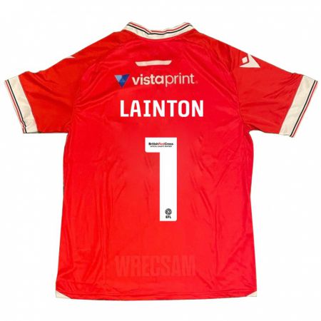 Kandiny Enfant Maillot Rob Lainton #1 Rouge Tenues Domicile 2023/24 T-Shirt