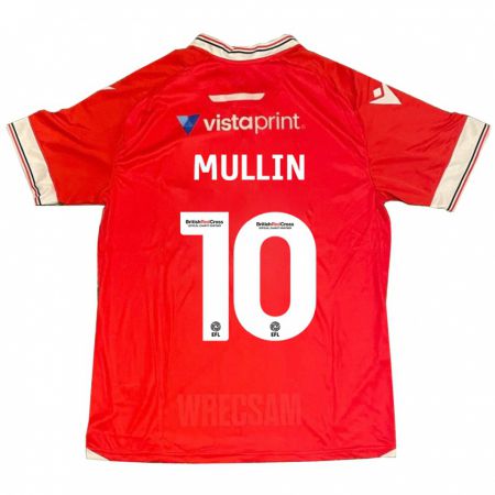 Kandiny Enfant Maillot Paul Mullin #10 Rouge Tenues Domicile 2023/24 T-Shirt