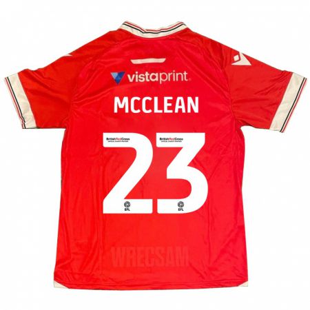 Kandiny Enfant Maillot James Mcclean #23 Rouge Tenues Domicile 2023/24 T-Shirt