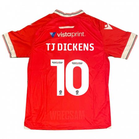 Kandiny Enfant Maillot Tonicha Tj Dickens #10 Rouge Tenues Domicile 2023/24 T-Shirt