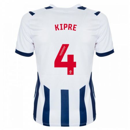 Kandiny Enfant Maillot Cédric Kipré #4 Blanc Tenues Domicile 2023/24 T-Shirt