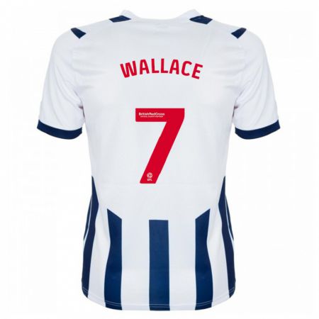 Kandiny Enfant Maillot Jed Wallace #7 Blanc Tenues Domicile 2023/24 T-Shirt