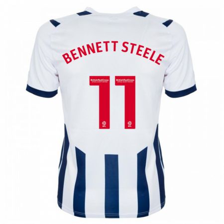 Kandiny Enfant Maillot Lizzie Bennett-Steele #11 Blanc Tenues Domicile 2023/24 T-Shirt