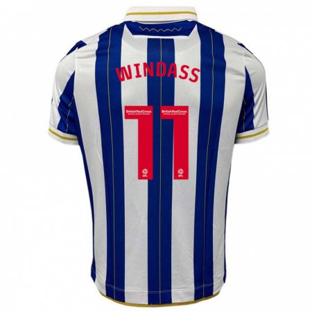 Kandiny Enfant Maillot Josh Windass #11 Bleu Blanc Tenues Domicile 2023/24 T-Shirt