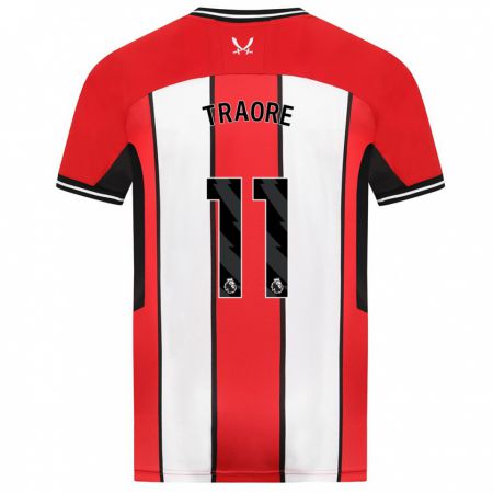 Kandiny Enfant Maillot Bénie Traoré #11 Rouge Tenues Domicile 2023/24 T-Shirt