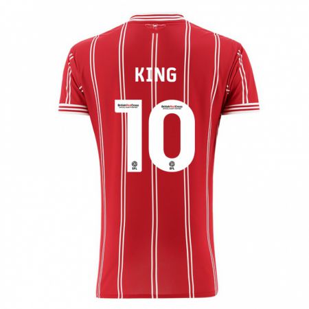 Kandiny Enfant Maillot Andy King #10 Rouge Tenues Domicile 2023/24 T-Shirt