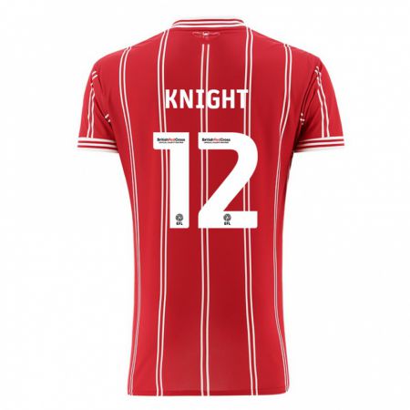 Kandiny Enfant Maillot Jason Knight #12 Rouge Tenues Domicile 2023/24 T-Shirt