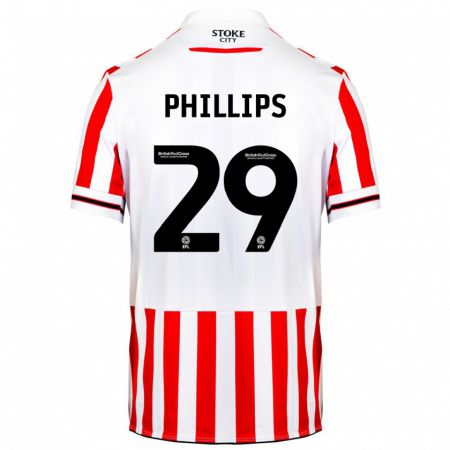 Kandiny Enfant Maillot D'margio Wright-Phillips #29 Rouge Blanc Tenues Domicile 2023/24 T-Shirt