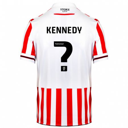 Kandiny Enfant Maillot Dan Kennedy #0 Rouge Blanc Tenues Domicile 2023/24 T-Shirt