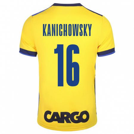 Kandiny Enfant Maillot Gabi Kanichowsky #16 Jaune Tenues Domicile 2023/24 T-Shirt