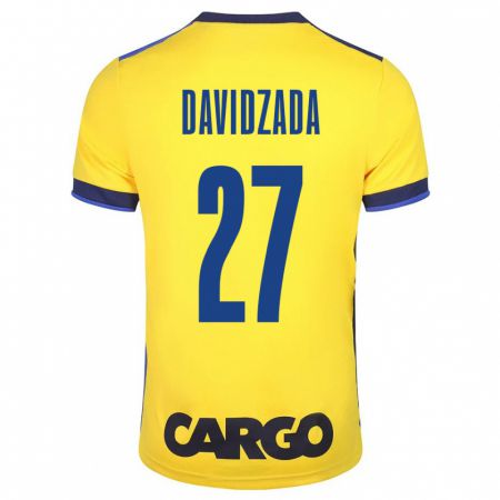 Kandiny Enfant Maillot Ofir Davidzada #27 Jaune Tenues Domicile 2023/24 T-Shirt