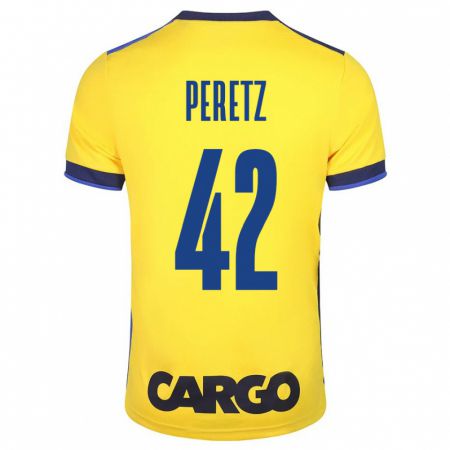 Kandiny Enfant Maillot Dor Peretz #42 Jaune Tenues Domicile 2023/24 T-Shirt