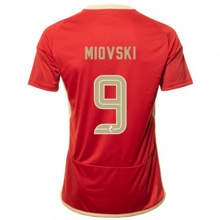 Kandiny Enfant Maillot Bojan Miovski #9 Rouge Tenues Domicile 2023/24 T-Shirt