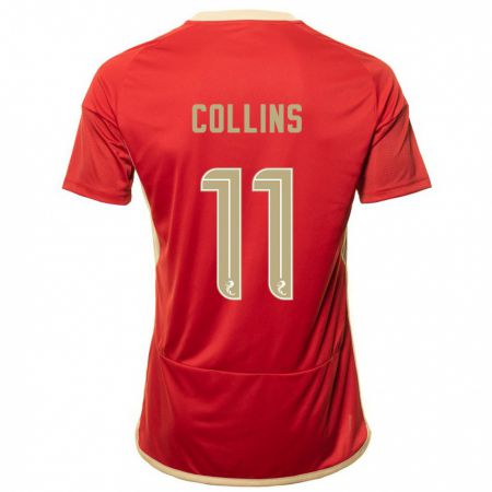 Kandiny Enfant Maillot Bailley Collins #11 Rouge Tenues Domicile 2023/24 T-Shirt