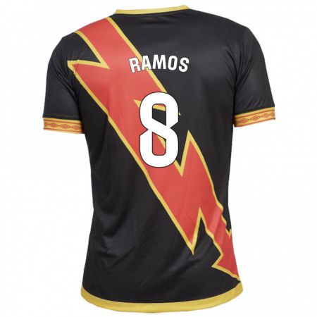 Kandiny Enfant Maillot Iván Ramos #8 Noir Tenues Extérieur 2023/24 T-Shirt