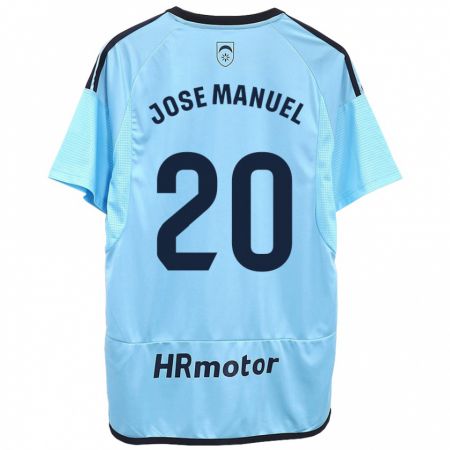 Kandiny Enfant Maillot José Manuel Arnáiz #20 Bleu Tenues Extérieur 2023/24 T-Shirt